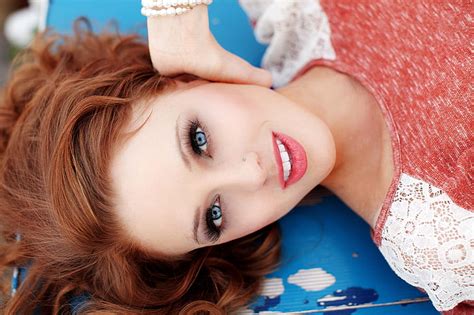 Women Closeup Blue Eyes Redheads Lips Faces Taylor Mccutchan X People Redheads Hd Art