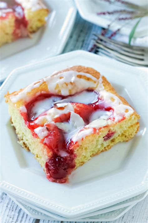 Glazed Cherry Coffee Cake Bunny S Warm Oven