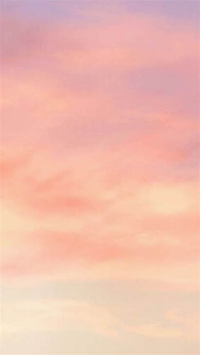 Aesthetic Pastel Cloud Iphone Peach Watercolor Backgrounds