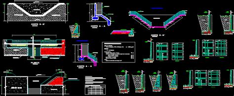 Retaining Wall Autocad Drawing