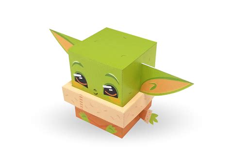 Baby Yoda Paper Toy On Behance
