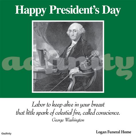 Happy Presidents Day Washingtons Birthday Adfinity