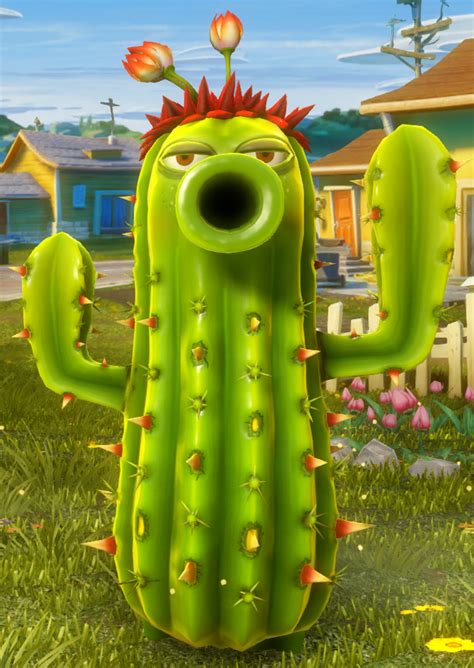 She attacks by shooting piercing spikes at zombies, being able to bury herself to deal ground damage. Cactus (Plants vs. Zombies: Garden Warfare) | Plants vs ...