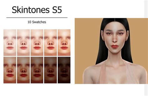 Sims 4 Cc Skin Tones Simfileshare Sims 4 Cc Skin