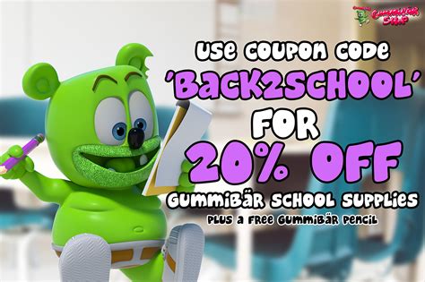 Back To School Sale Take 20 Off Gummibär School Supplies Gummibär