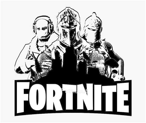 Fortnite Logo Black And White Png Image Purepng Free Transparent The