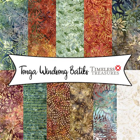 Tonga Windsong Batiks By Wing And A Prayer Design For Timeless Treasur