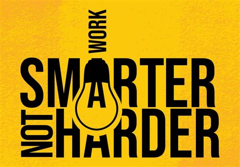 Work smarter not harder for work job banner poster background. 25681315