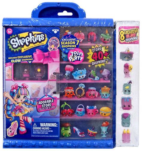 Shopkins Season 7 Join The Party Collector Case Includes 8 Glow
