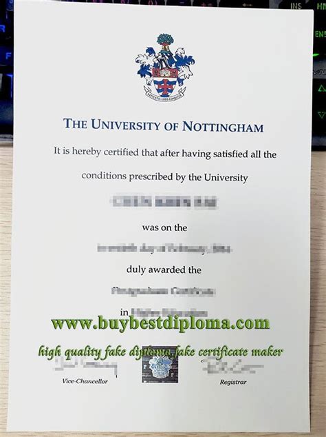 Important Reasons To Order Fake University Of Nottingham Degree