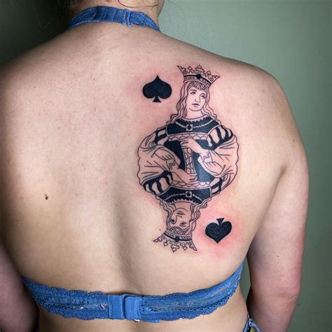 30 queen of spades tattoos meaning and symbolism university vip