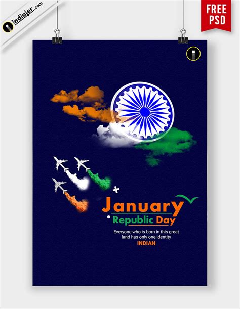 Republic Day India Poster Psd Background Free Downloa