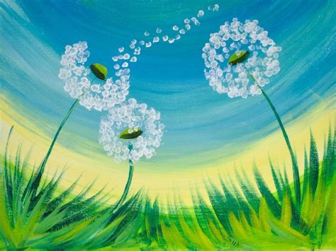 16 Easy Acrylic Paintings You Can Do With Cotton Swabs Q Tip Cotton