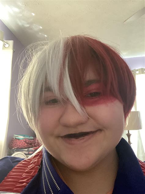 My Shoto Todoroki Cosplay I Know Its Not The Best Lol R