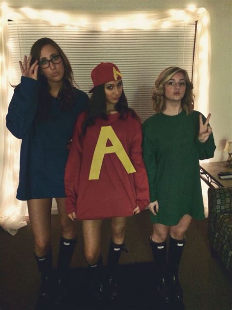 Of course i'd humanize them! Alvin and the Chipmunks Halloween costume | Trio halloween ...