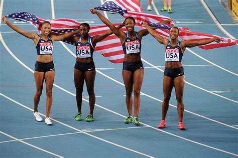 Azsportsimages The United States Womens Relay Team Won The Gold