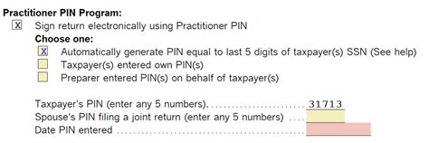 Where To Enter Ip Pin For Tax Payer And Spouse No Intuit