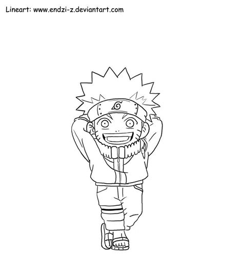 Gambar Naruto Uzumaki Chibi Lineart Luishatakeuchiha Deviantart