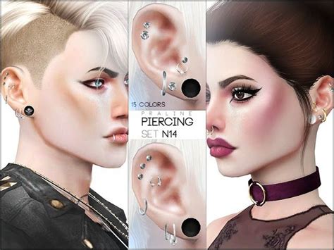 Piercing Set N14 By Pralinesims