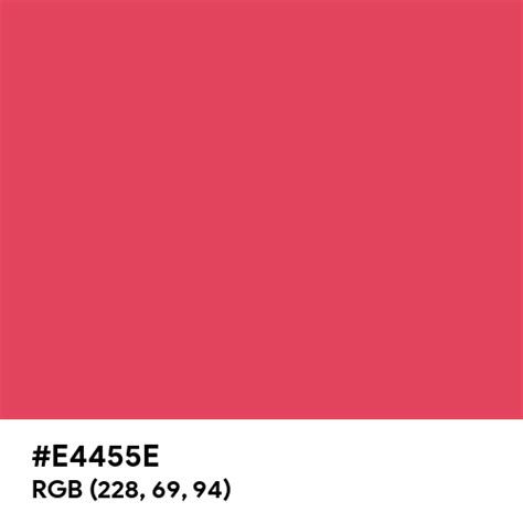 Paradise Pink Color Hex Code Is E4455e