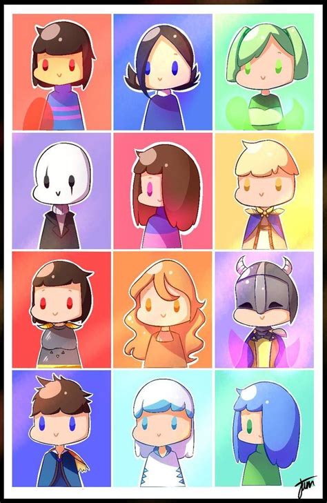 Glitchtale Characters Poster By Jamx13 Undertales Undertale Dibujos