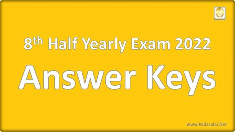 8th Standard Half Yearly Exam 2022 2023 Original Question Papers