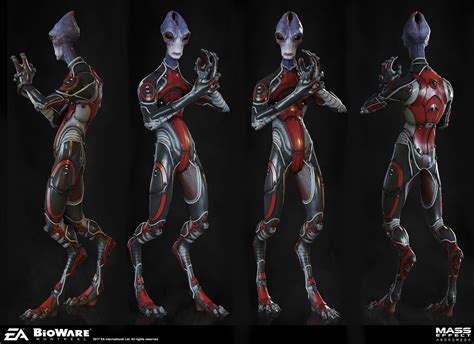Artstation Mass Effect Andromeda Salarian Under Armor Zbrush Keos