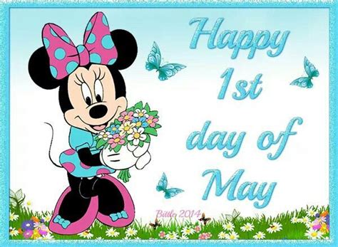 Minny Mouse Wishing You Happy 1st Day Of May 1st Day Good Morning