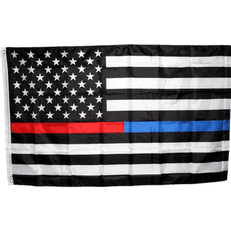 First Responders Flag for Sale - Police Fire Thin Blue Red Line Flags USA