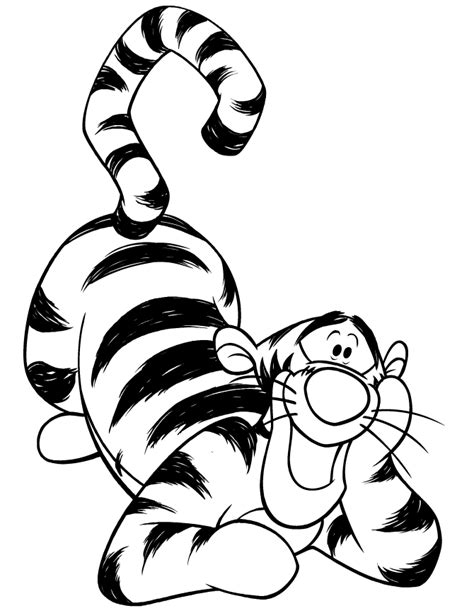 Tigger Coloring Pages To Print Bring The Playful And Energetic Character To Life