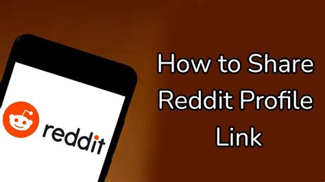 How To Share Your Reddit Profile Link Youtube