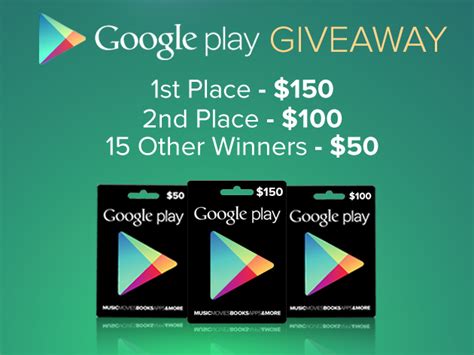 We have successfully delivered unused free paypal gift cards google play gift card codes 2020 everyone would like to get free google play gift card codes that they can use to buy games and stuff on google play store. $1,000 Google Play Giveaway DEALS - AIVAnet