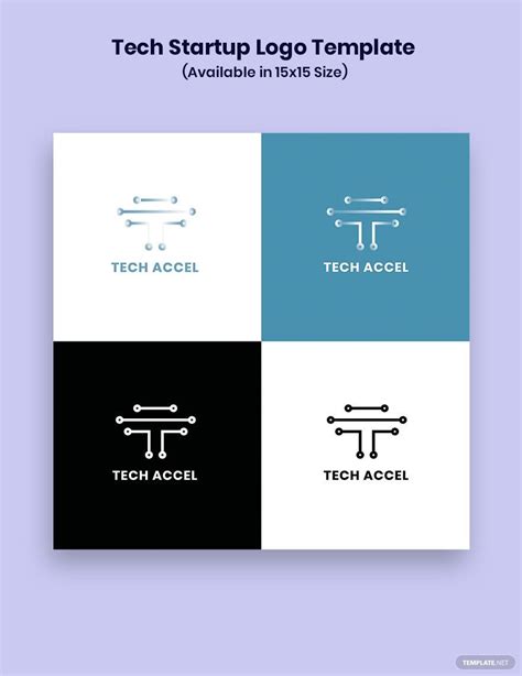 Tech Startup Logo Template In Psd Illustrator Indesign Word