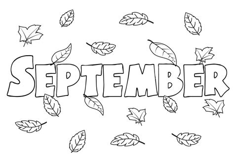 Printable September Printable Word Searches