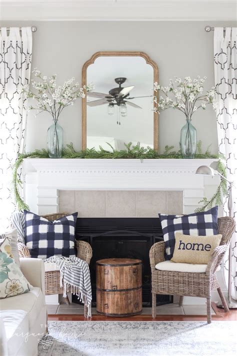 20 Unique Summer Mantel Decorating Ideas To Try Fireplace Mantel