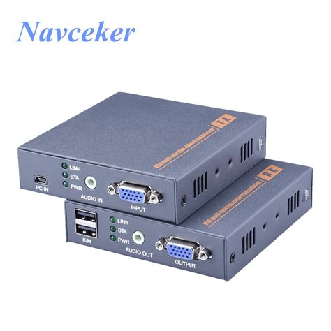 660ft IP Network VGA KVM USB Extender Over RJ45 Cat5 Cat5e Ethernet