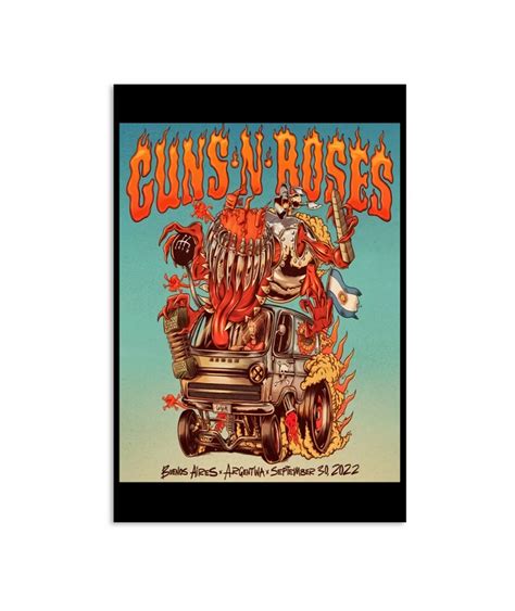 Guns N Roses Sep Buenos Aires Argentina Poster Custom