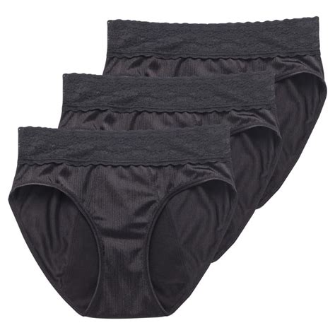 Valcatch Lace Period Underwear For Women Hi Cut Menstrual Period Panties 4 Layers Leak Proof