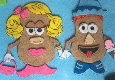 Sweet Potatoes Felt Board Set Mr And Mrs Potato Head Etsy Felt