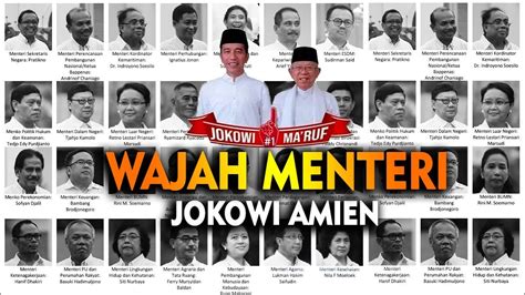 (2) yab dato' seri dr. INI DIA SUSUNAN KABINET MENTERI JOKOWI MARUF 2019 " WAJAH ...