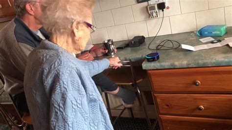 96 Year Old Grandma With Amazon Alexa Youtube