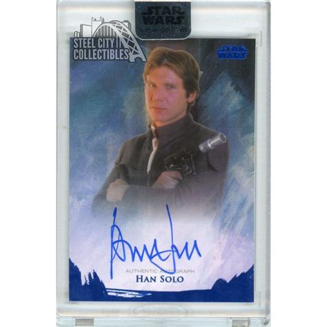 Harrison Ford Han Solo Topps Star Wars Stellar Signatures