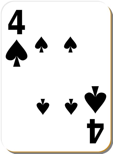 Spades, hearts, diamonds and clubs. Playing Card | Free Stock Photo | Illustration of a Four ...