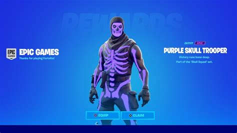 How To Get Purple Skull Trooper Skin In Fortnite Youtube