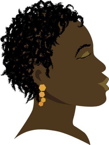 Discover 1567 free african png images with transparent backgrounds. Garota africana com desenho vetorial de perfil olhos fechados | Vectores de Domínio Público