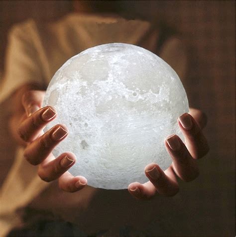 Moon Lightglowing Moon Globe Light 3d Glowing Moon Lamp With Stand