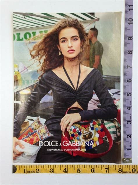 Ad Magazine Clipping Chiara Scelsi Dolce And Gabbana Magazine Clip