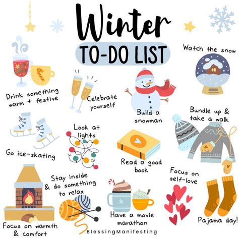 Winter To Do List And Free December Self Love Workbook Pages Blessing