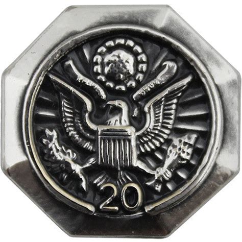 20 Year Federal Length Of Service Lapel Pin Usamm