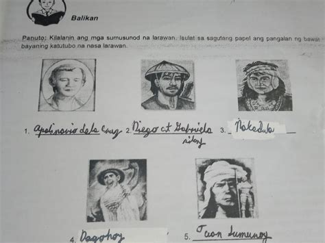 Panuto Kilalanin Ang Mga Sumusunod Na Larawan Laulat Sa Sagutang
